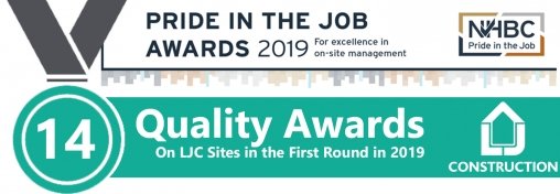 NHBC Pride in the job awards 2019 badge