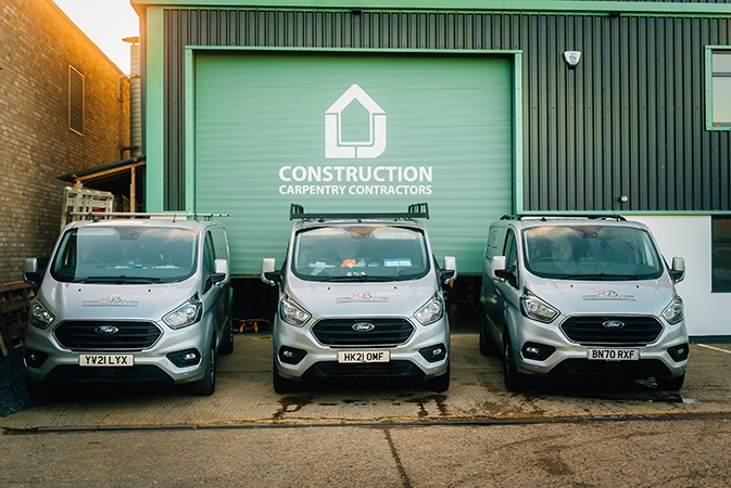 RB Maintenance vans outside headquarters